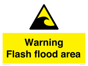 Warning Flash flood area